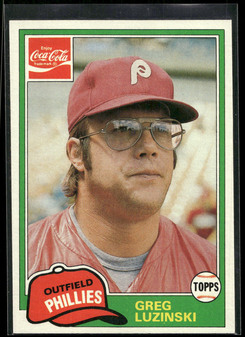 1981 Topps Coca-Cola Philadelphia Phillies #4 Greg Luzinski