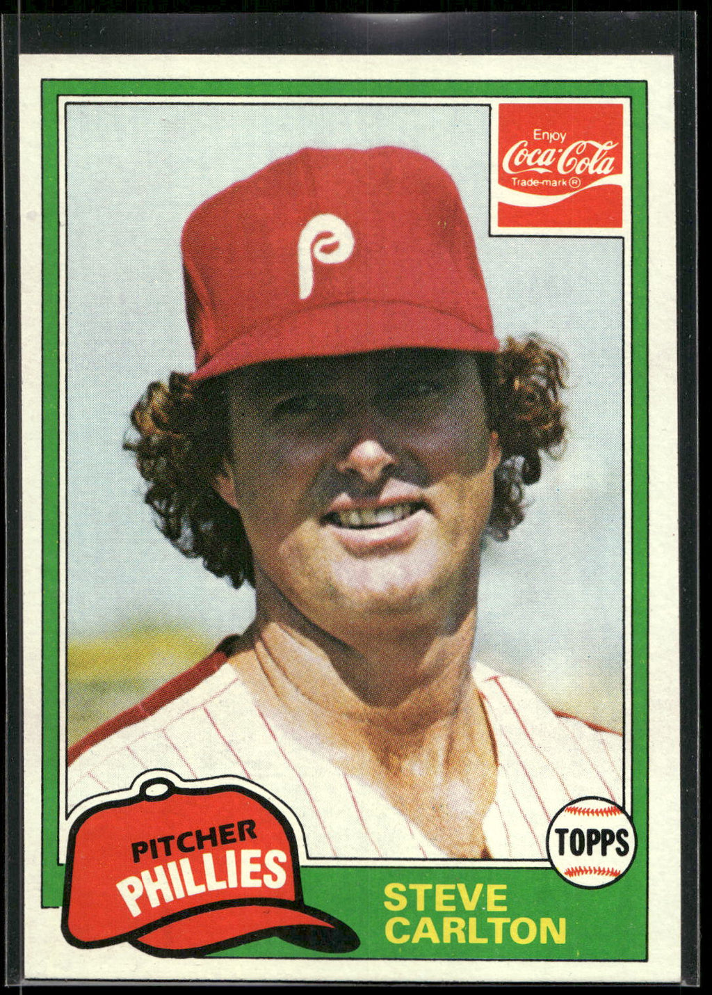 1981 Topps Coca-Cola Philadelphia Phillies #3 Steve Carlton
