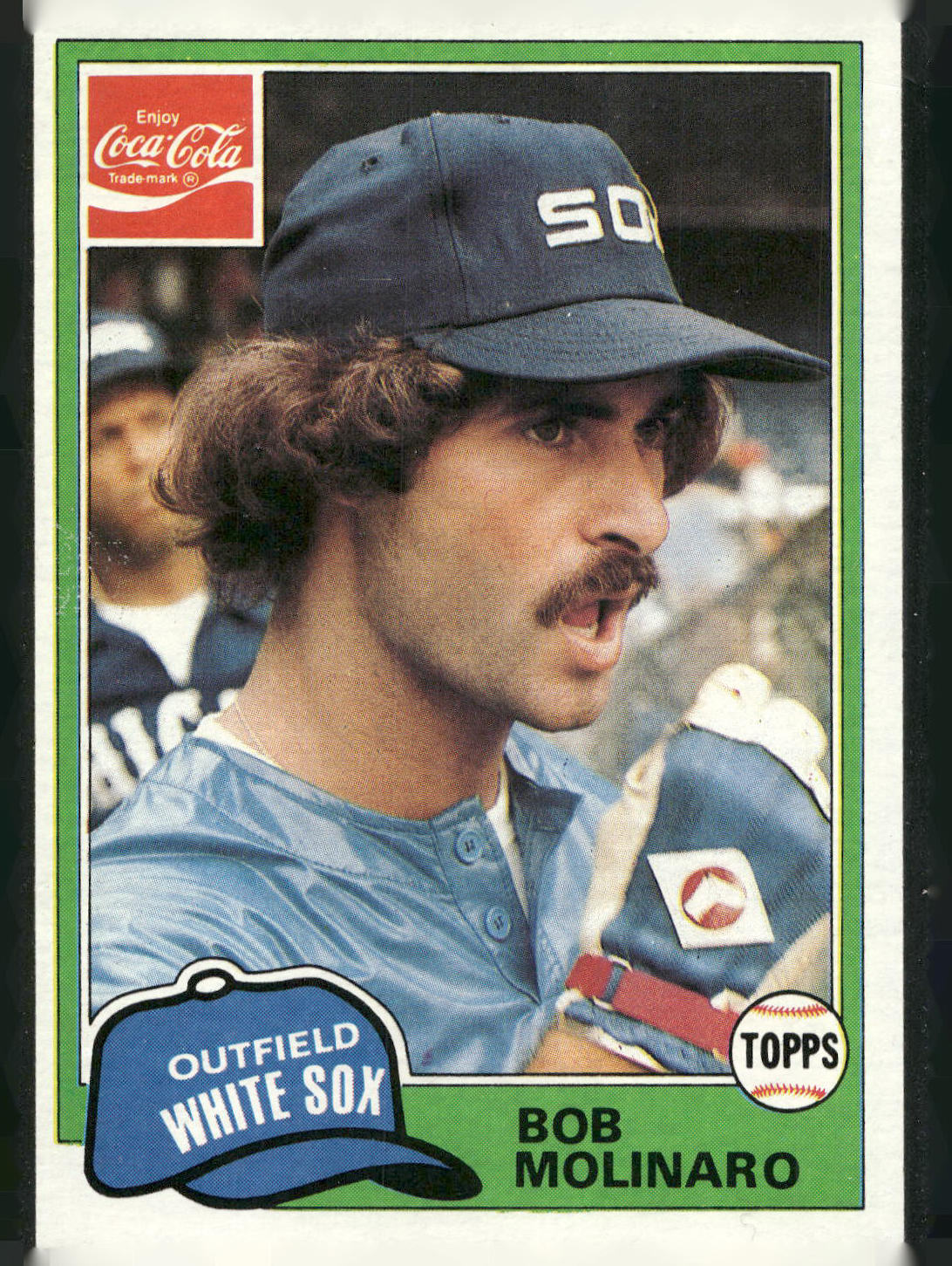1981 Topps Coca-Cola Chicago White Sox #9 Bob Molinaro