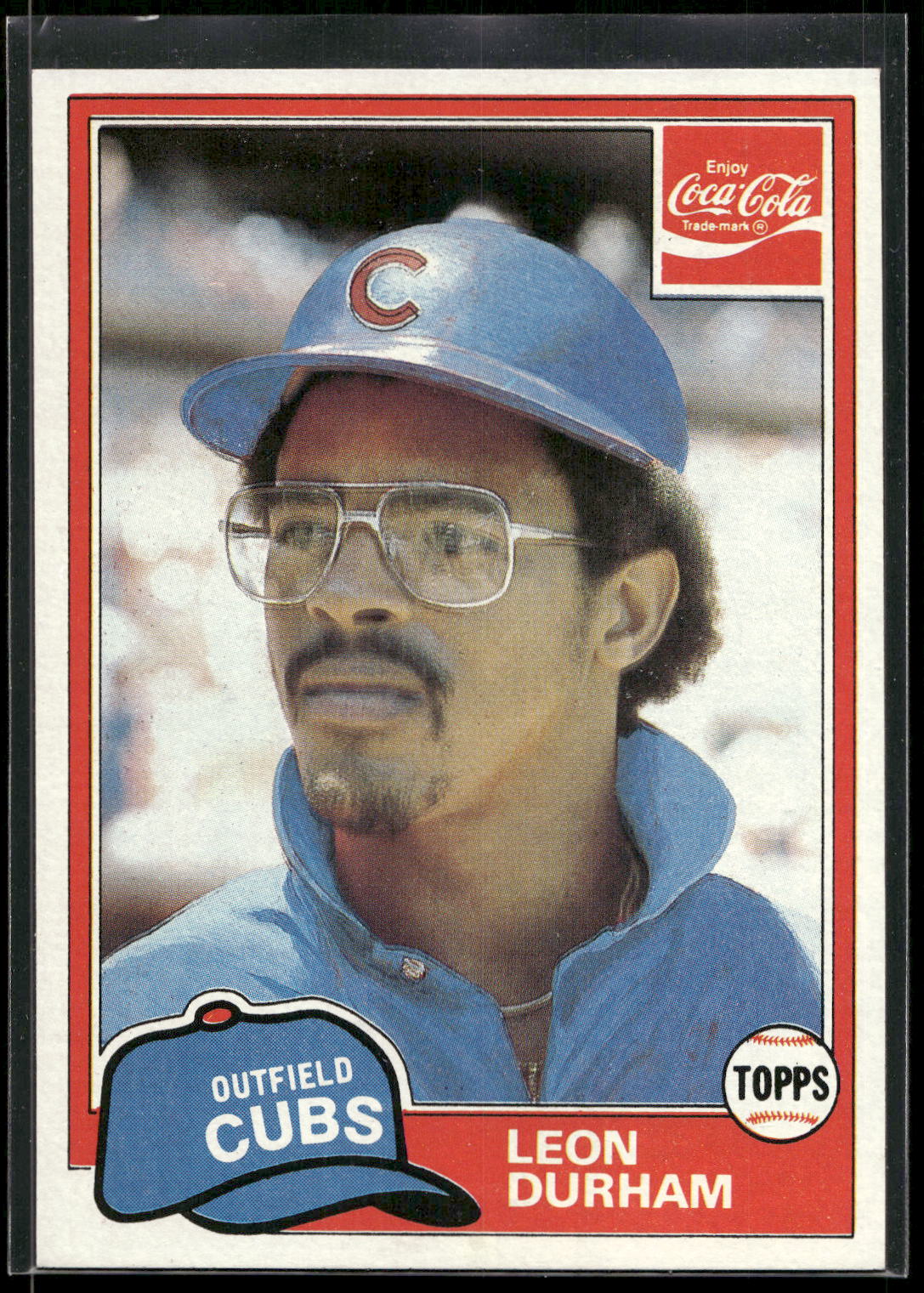 1981 Topps Coca-Cola Chicago Cubs #4 Leon Durham