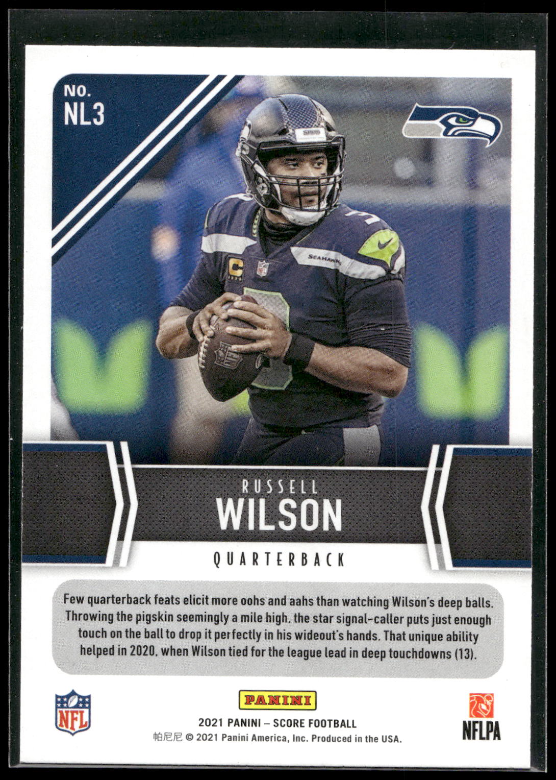 2021 Score #NL3 Russell Wilson Next Level Stats
