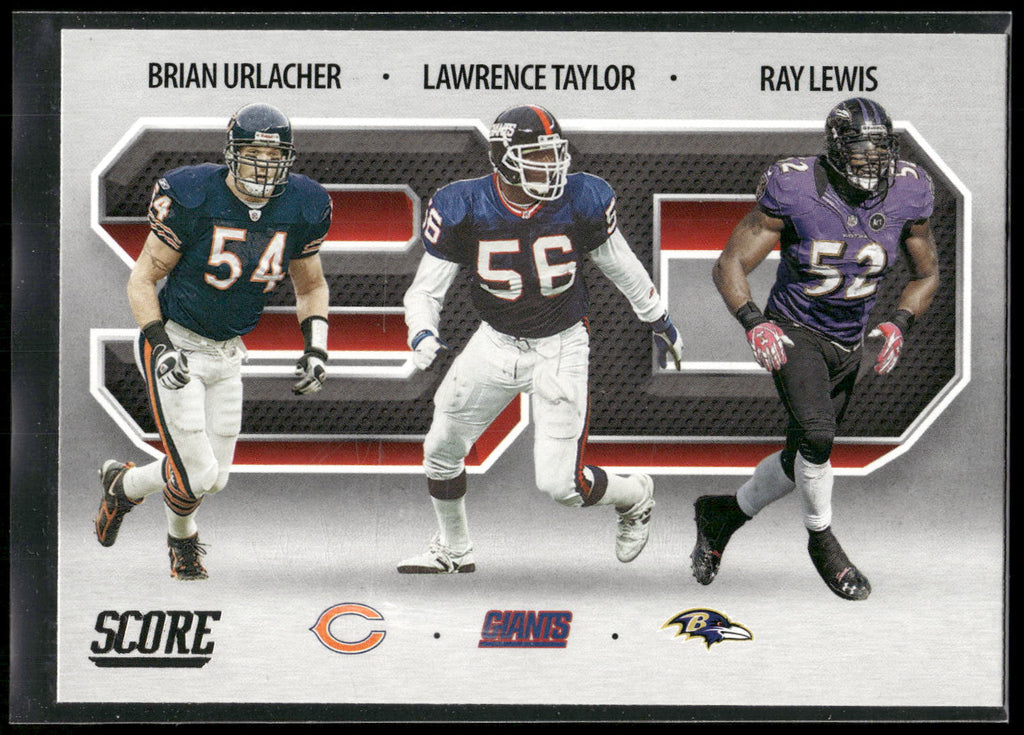 2021 Score #3D2 Brian Urlacher / Lawrence Taylor / Ray Lewis 3D