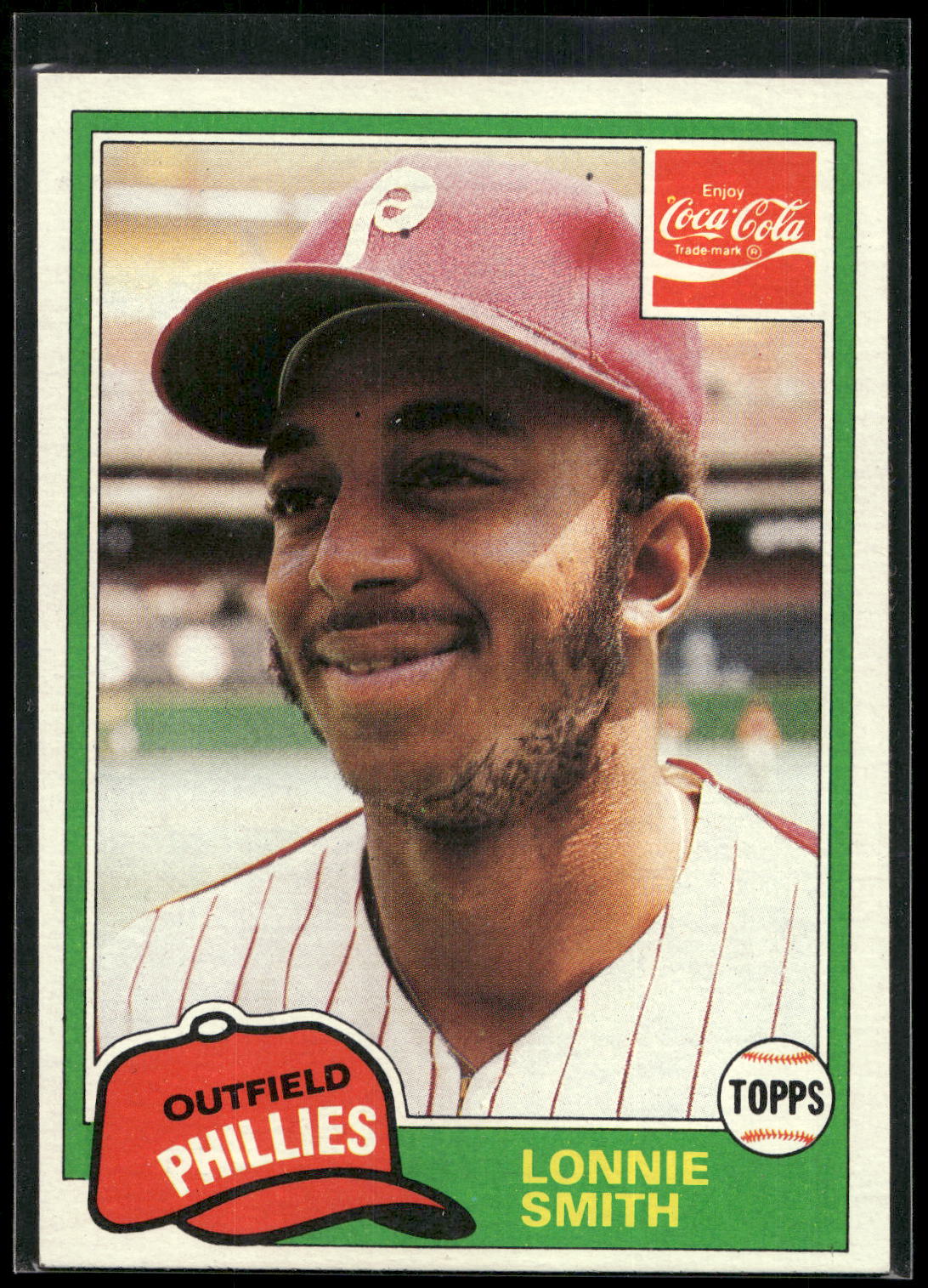1981 Topps Coca-Cola Philadelphia Phillies #10 Lonnie Smith