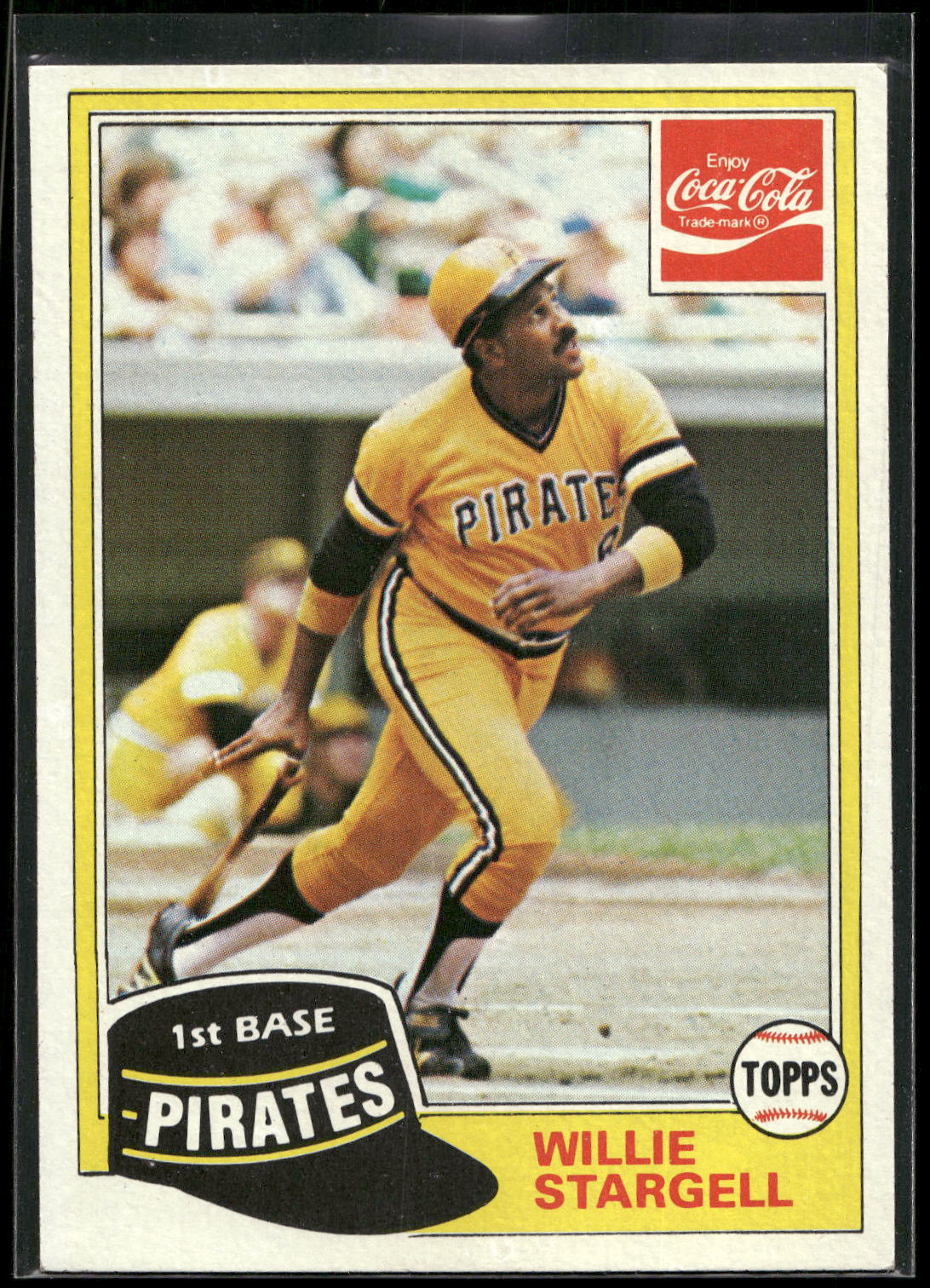 1981 Topps Coca-Cola Pittsburgh Pirates #10 Willie Stargell
