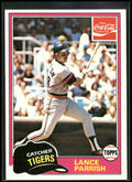 1981 Topps Coca-Cola Detroit Tigers #7 Lance Parrish