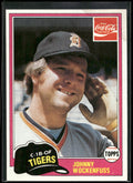 1981 Topps Coca-Cola Detroit Tigers #8 Johnny Wockenfuss