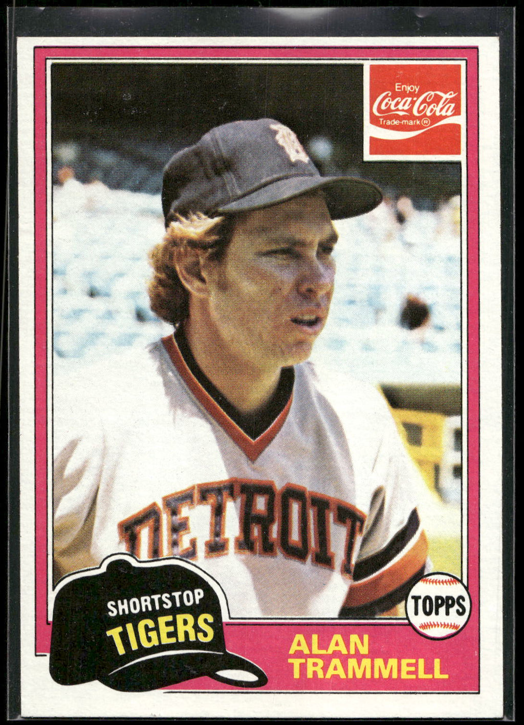 1981 Topps Coca-Cola Detroit Tigers #9 Alan Trammell