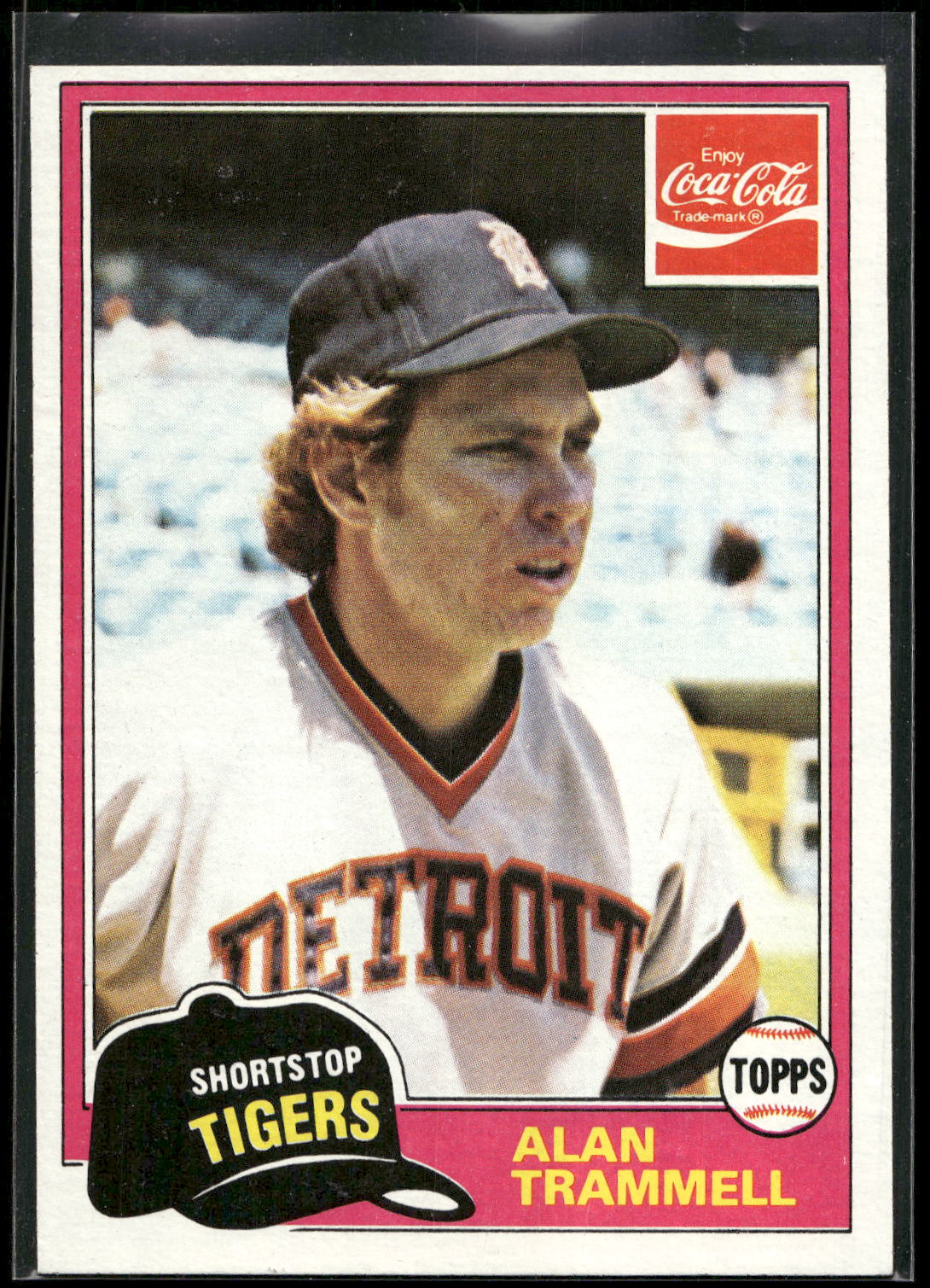 1981 Topps Coca-Cola Detroit Tigers #9 Alan Trammell