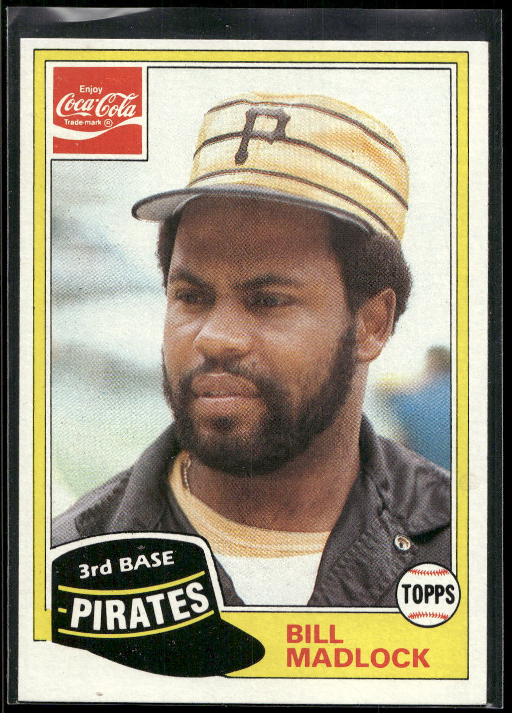 1981 Topps Coca-Cola Pittsburgh Pirates #6 Bill Madlock