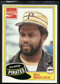 1981 Topps Coca-Cola Pittsburgh Pirates #6 Bill Madlock