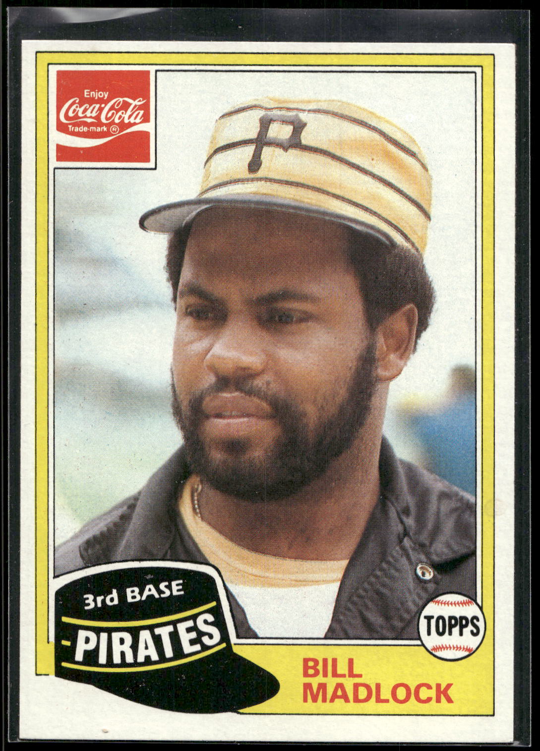 1981 Topps Coca-Cola Pittsburgh Pirates #6 Bill Madlock