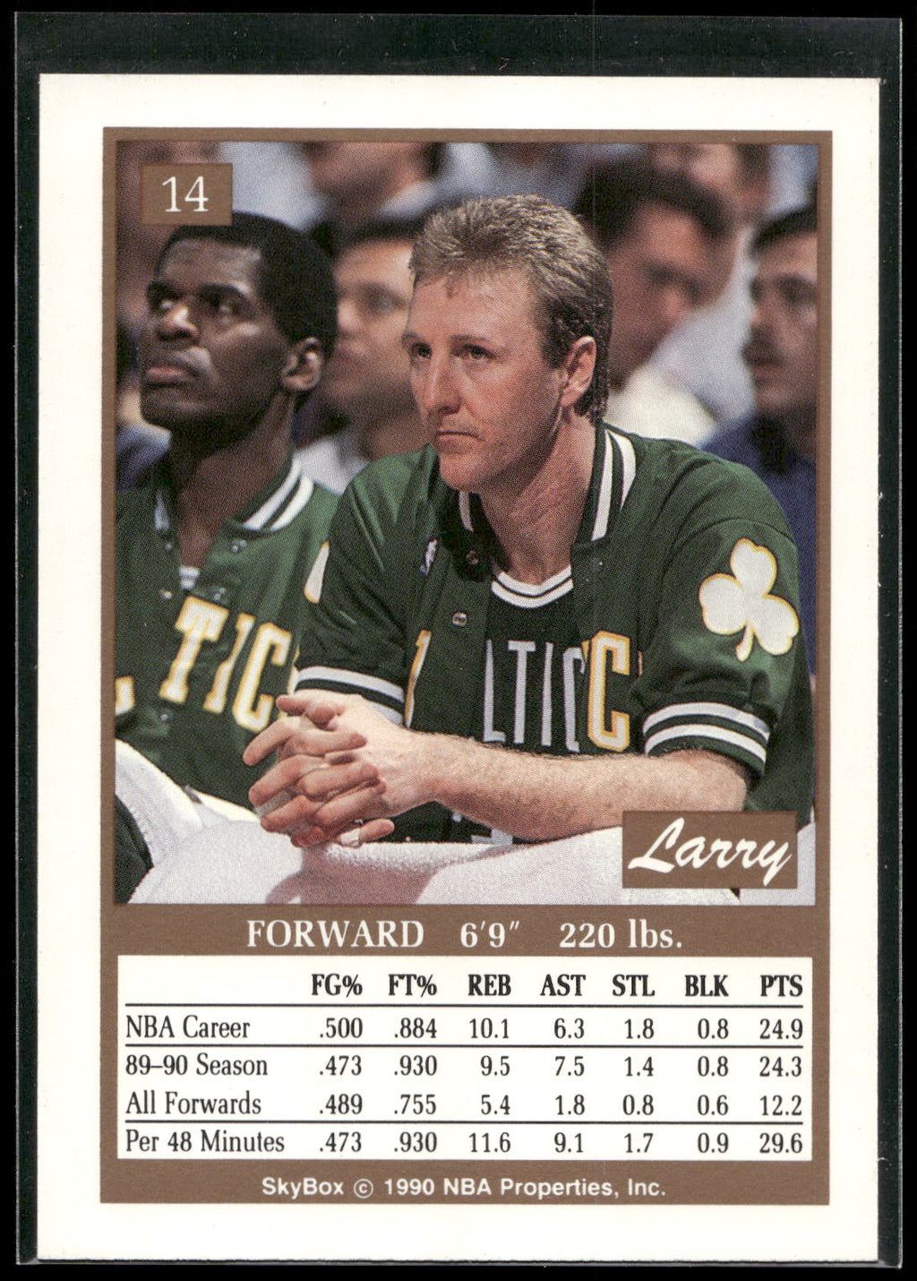 1990-91 SkyBox #14 Larry Bird