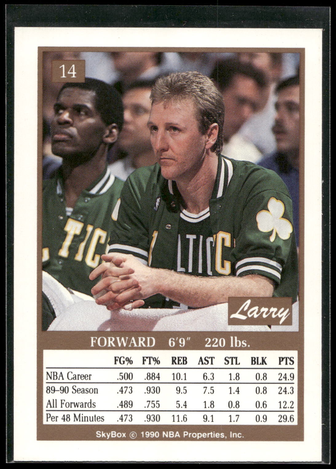 1990-91 SkyBox #14 Larry Bird