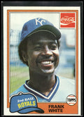 1981 Topps Coca-Cola Kansas City Royals #10 Frank White