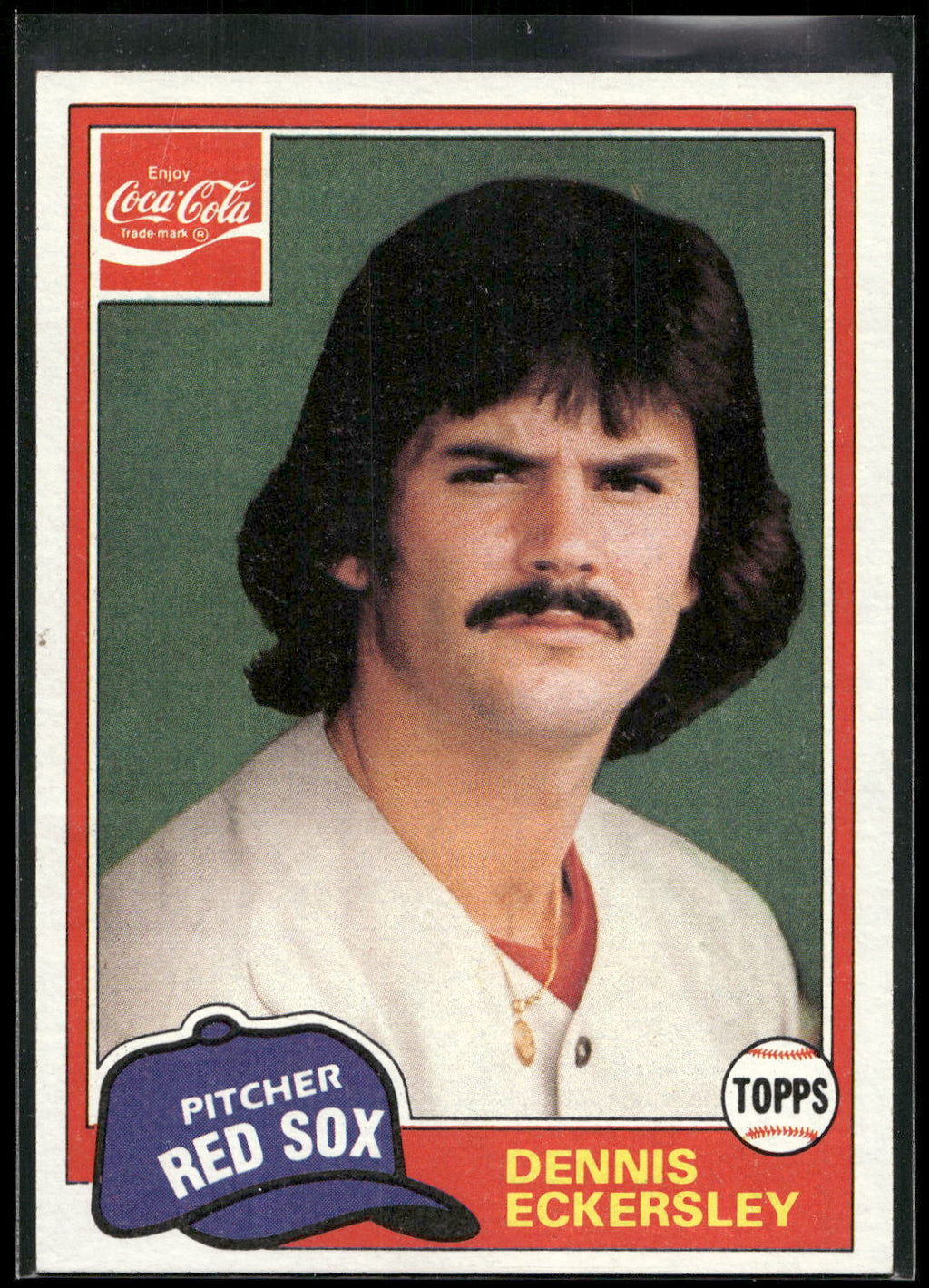 1981 Topps Coca-Cola Boston Red Sox #2 Dennis Eckersley