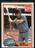 1981 Topps Coca-Cola Kansas City Royals #9 John Wathan