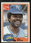 1981 Topps Coca-Cola Kansas City Royals #5 Hal McRae