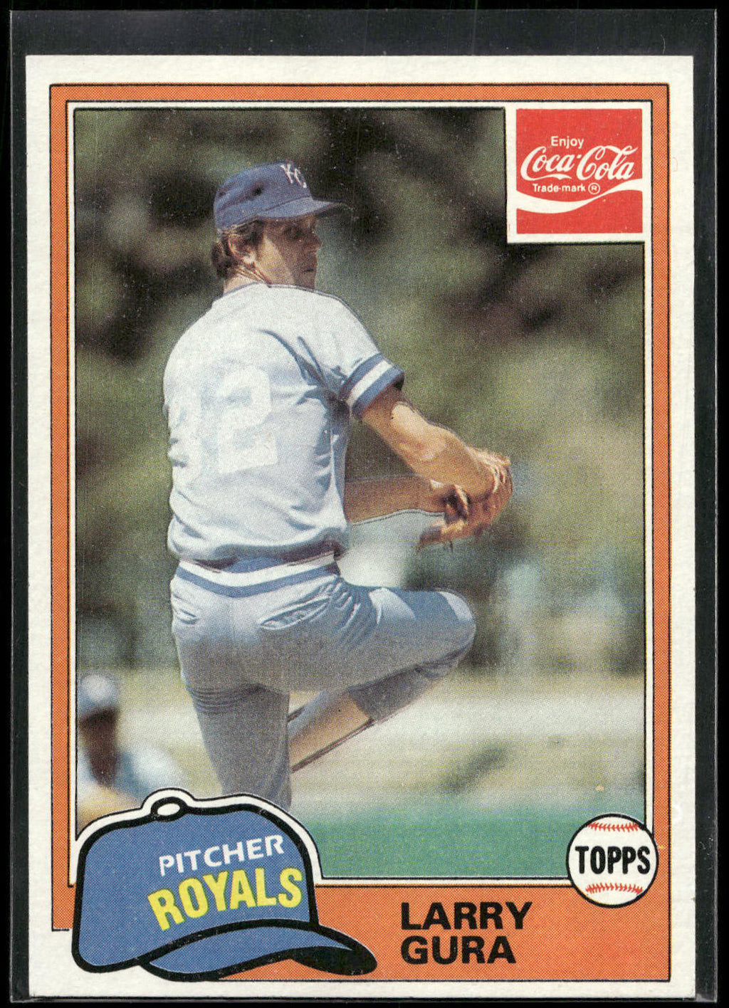 1981 Topps Coca-Cola Kansas City Royals #3 Larry Gura