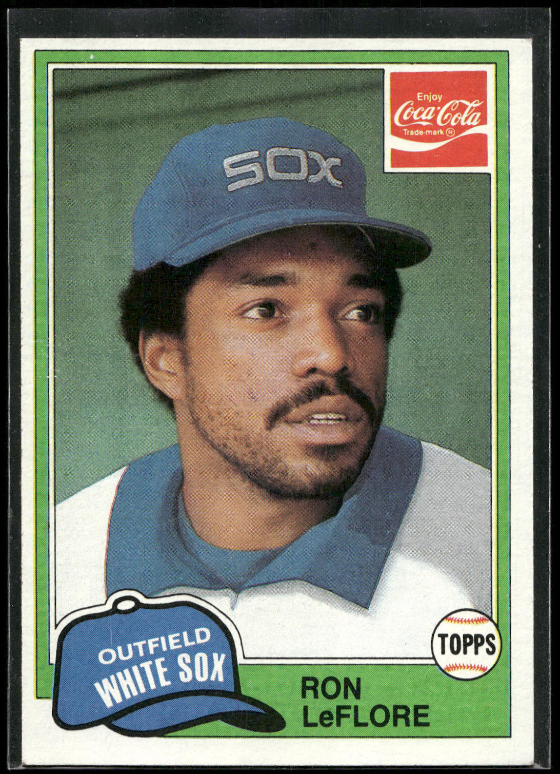 1981 Topps Coca-Cola Chicago White Sox #7 Ron LeFlore