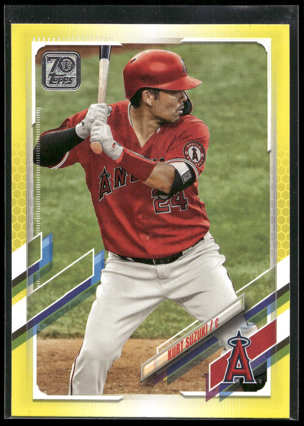 2021 Topps #571 Kurt Suzuki Yellow