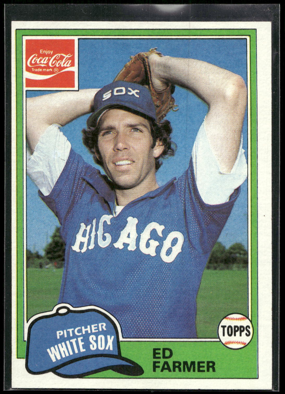 1981 Topps Coca-Cola Chicago White Sox #5 Ed Farmer