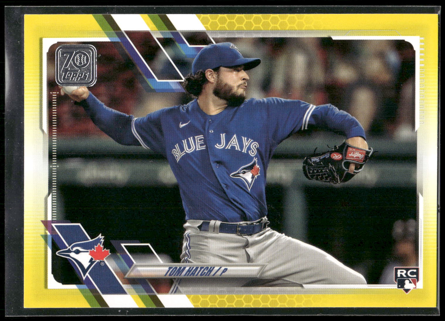 2021 Topps #556 Tom Hatch Yellow