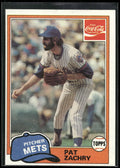 1981 Topps Coca-Cola New York Mets #5 Pat Zachry
