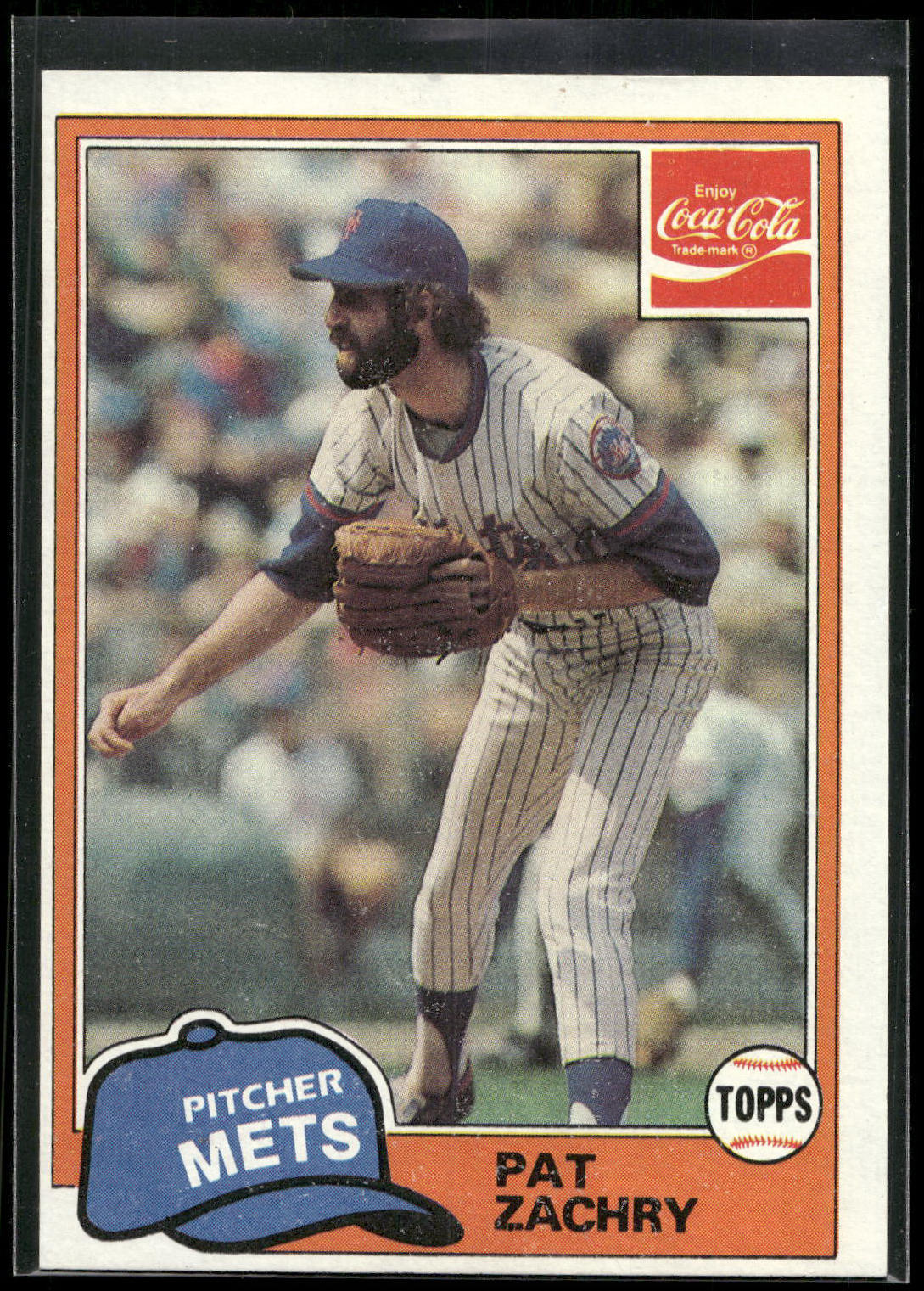 1981 Topps Coca-Cola New York Mets #5 Pat Zachry