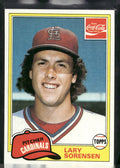 1981 Topps Coca-Cola St. Louis Cardinals #9 Lary Sorensen