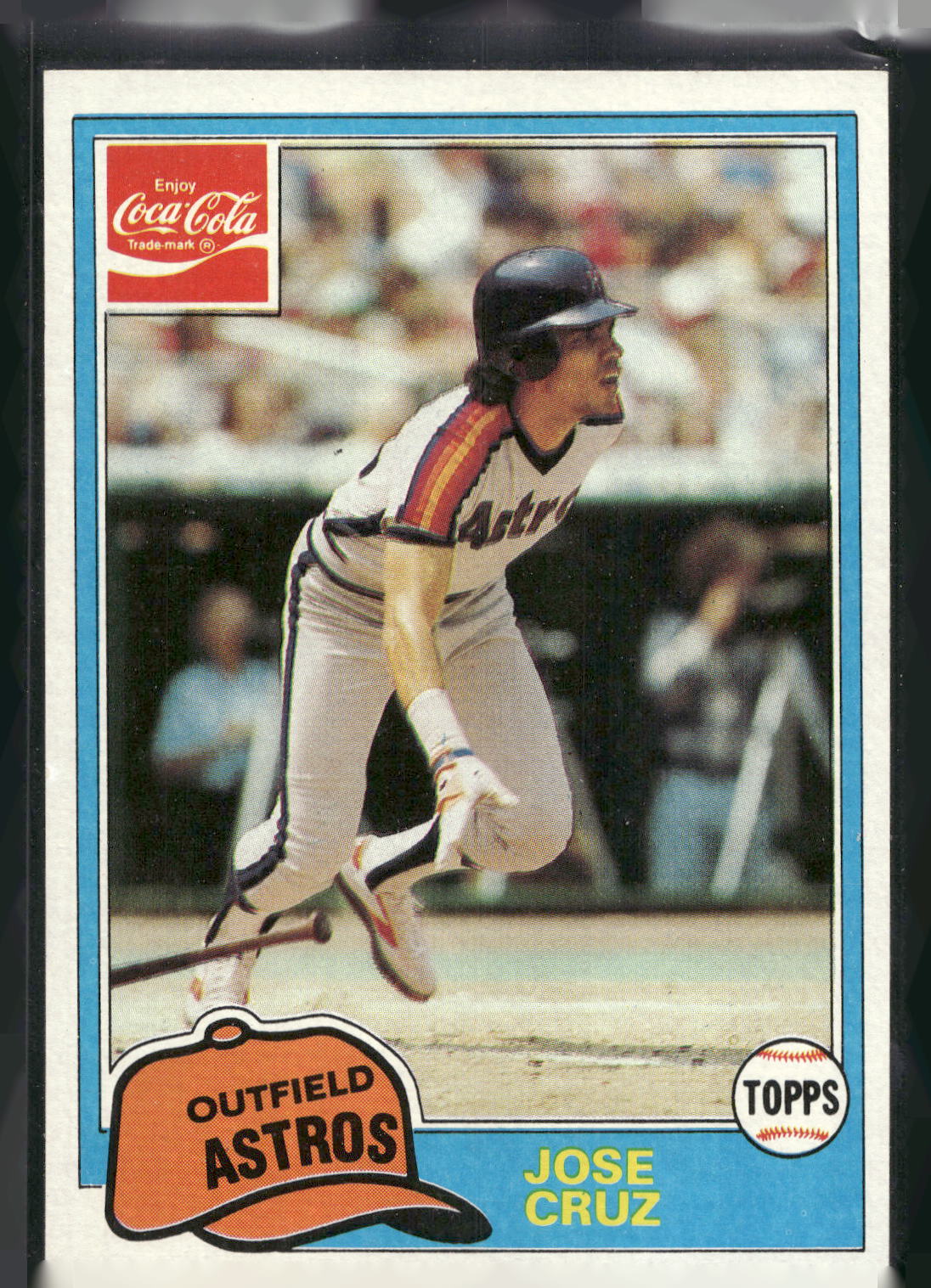 1981 Topps Coca-Cola Houston Astros #3 Jose Cruz