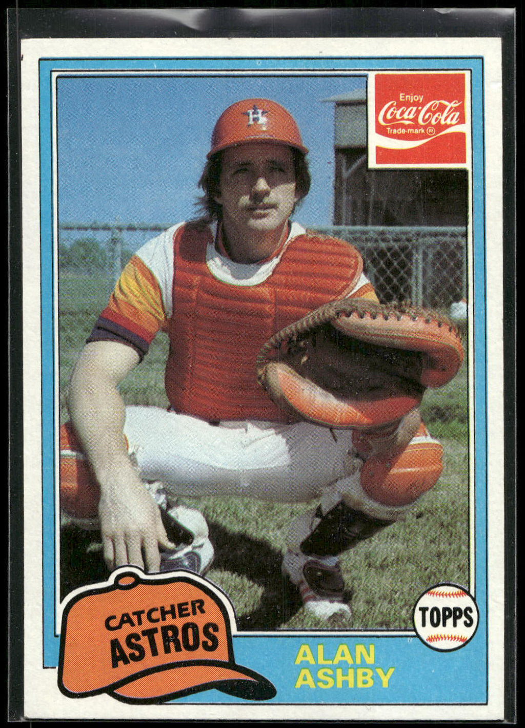 1981 Topps Coca-Cola Houston Astros #1 Alan Ashby