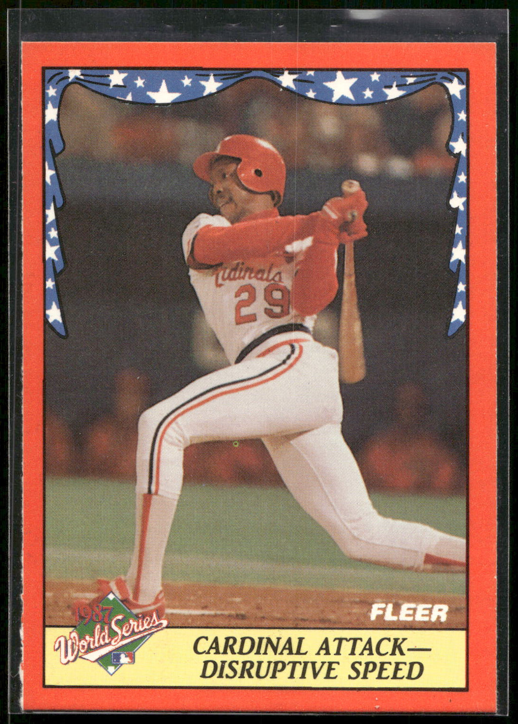 1988 Fleer #6 Cardinal Attack - Disruptive Speed World Series