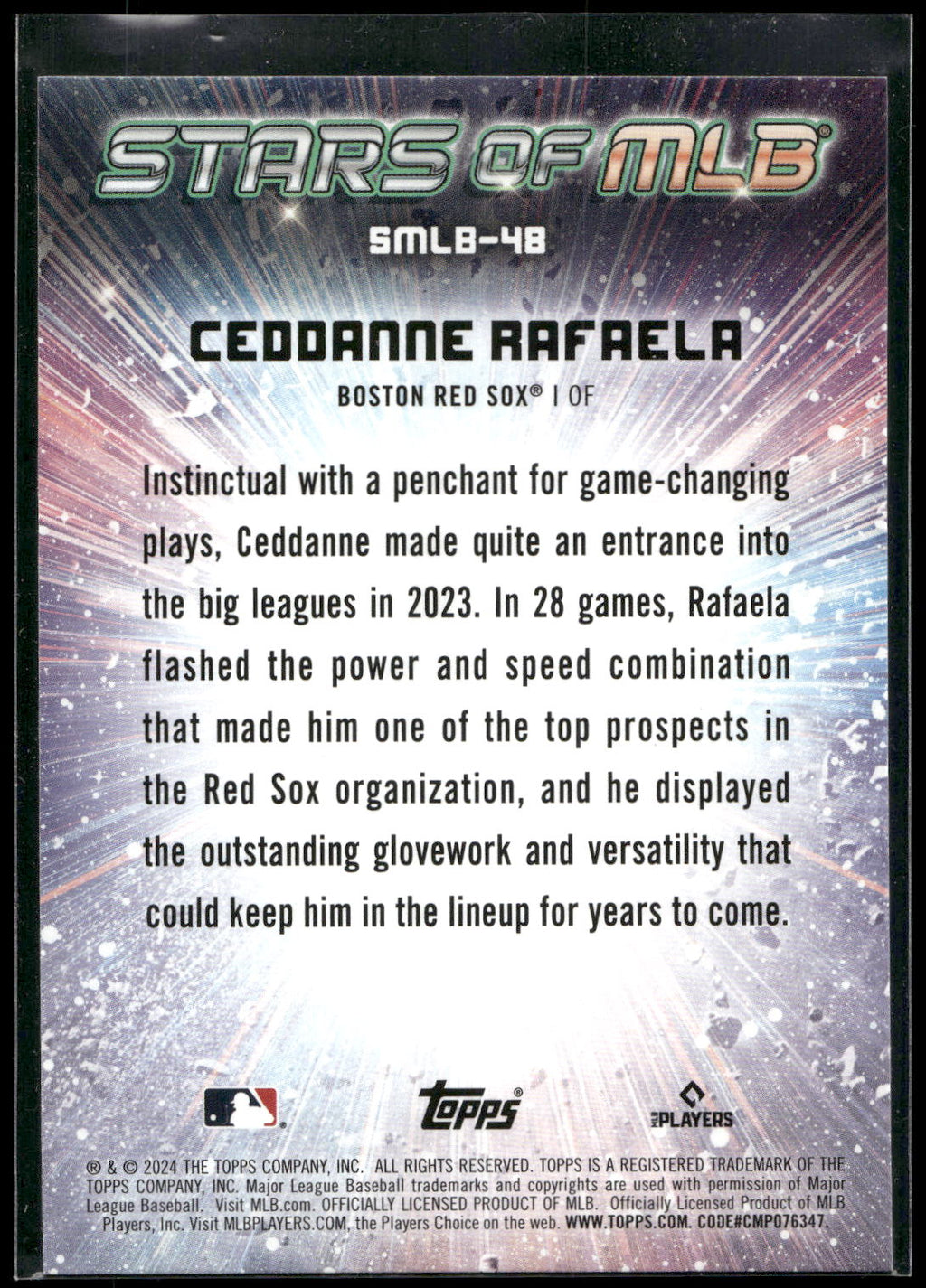 2024 Topps #SMLB-48 Ceddanne Rafaela Stars of MLB