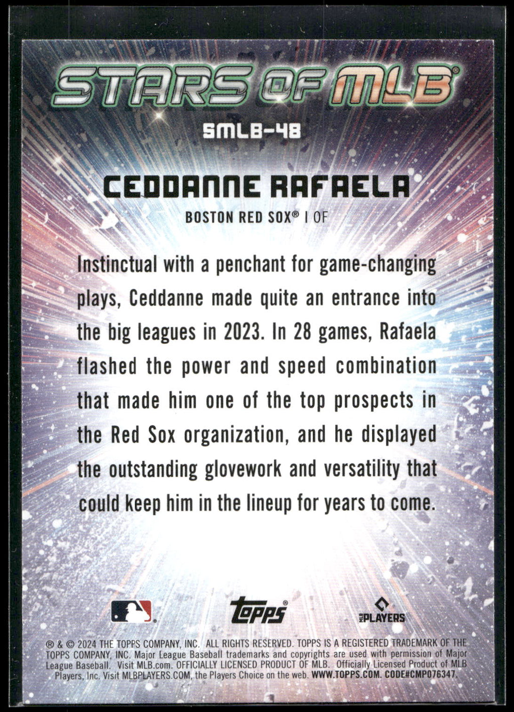 2024 Topps #SMLB-48 Ceddanne Rafaela Stars of MLB