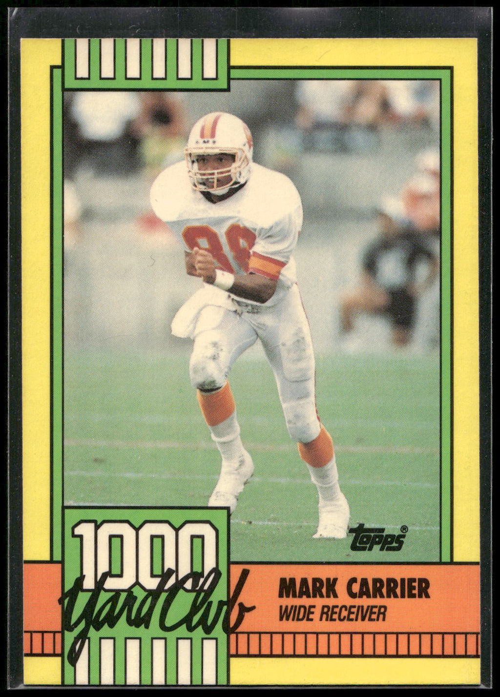 1990 Topps #5 Mark Carrier 1000 Yard Club
