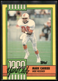 1990 Topps #5 Mark Carrier 1000 Yard Club