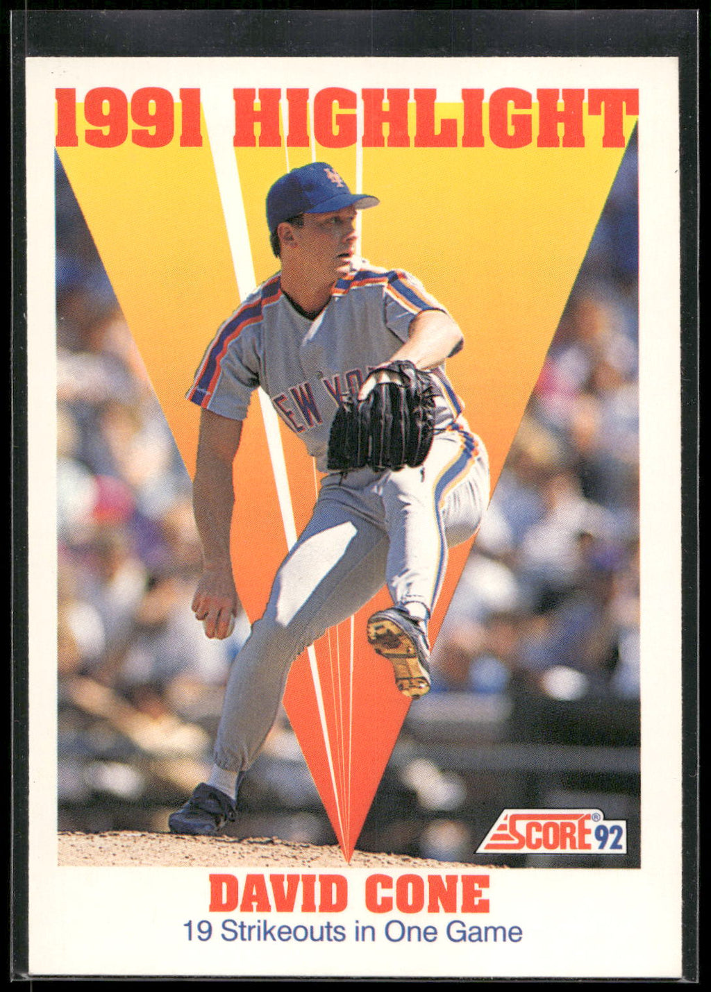 1992 Score #795 David Cone