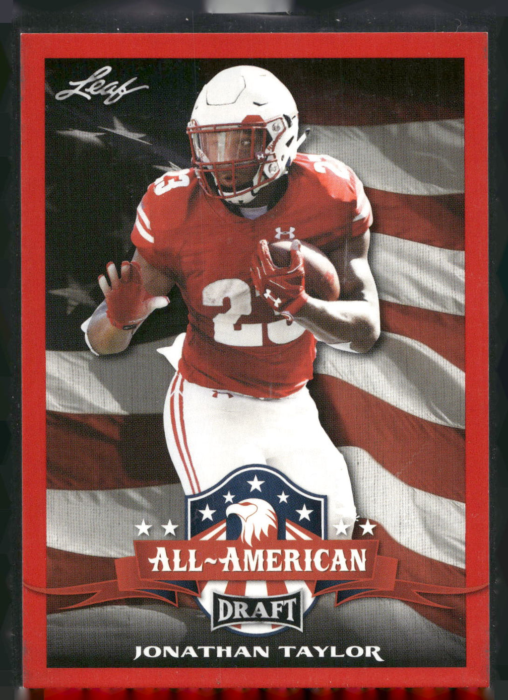 2020 Leaf Draft #74 Jonathan Taylor Red