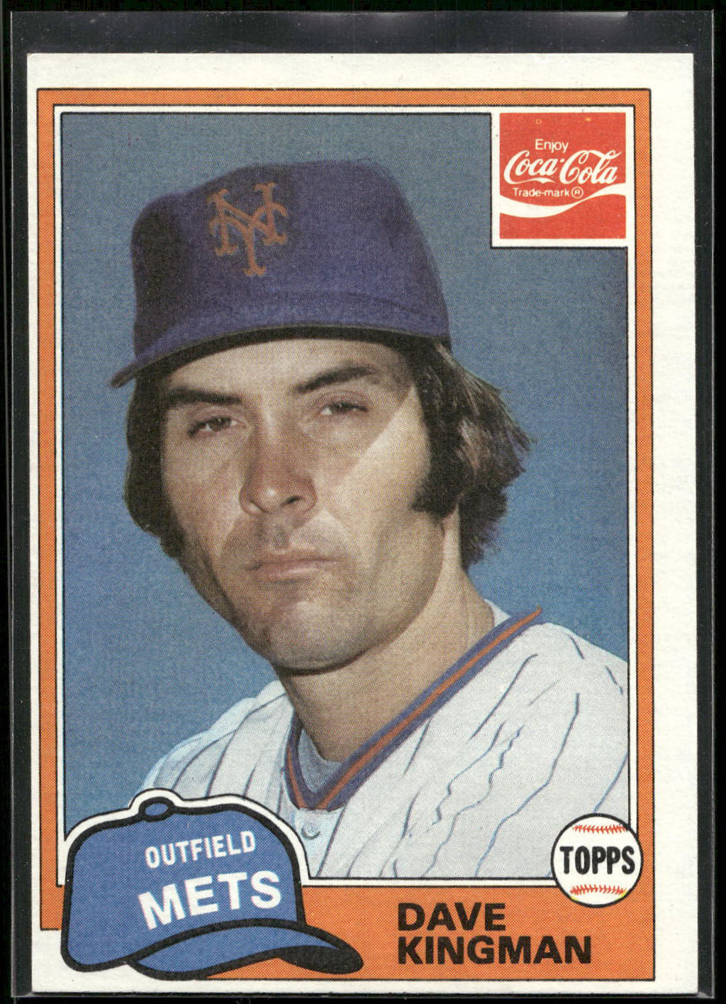 1981 Topps Coca-Cola New York Mets #3 Dave Kingman