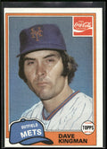 1981 Topps Coca-Cola New York Mets #3 Dave Kingman