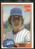 1981 Topps Coca-Cola New York Mets #4 Randy Jones