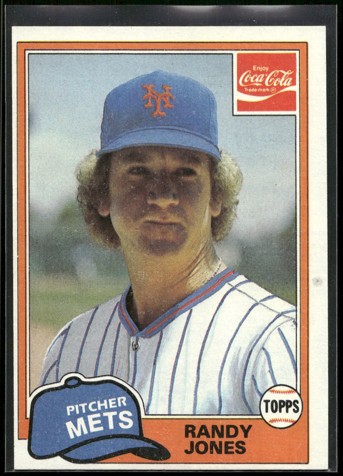 1981 Topps Coca-Cola New York Mets #4 Randy Jones