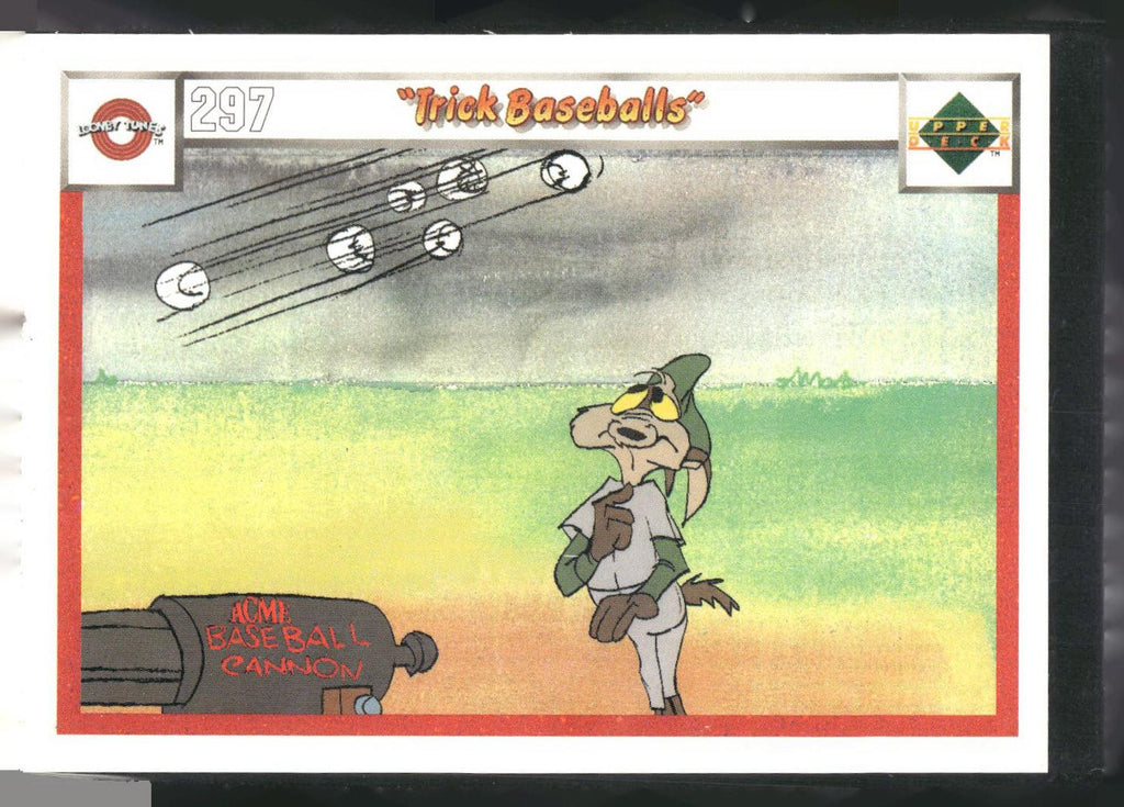 1990 Upper Deck Comic Ball #297 / 300 Trick Baseballs