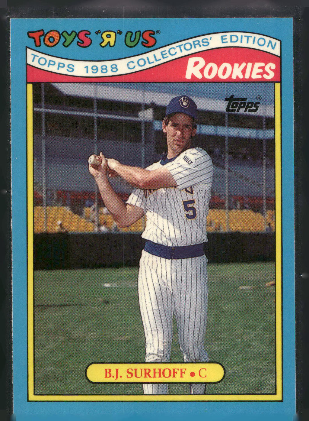 1988 Topps Toys "R" Us Rookies #31 B.J. Surhoff