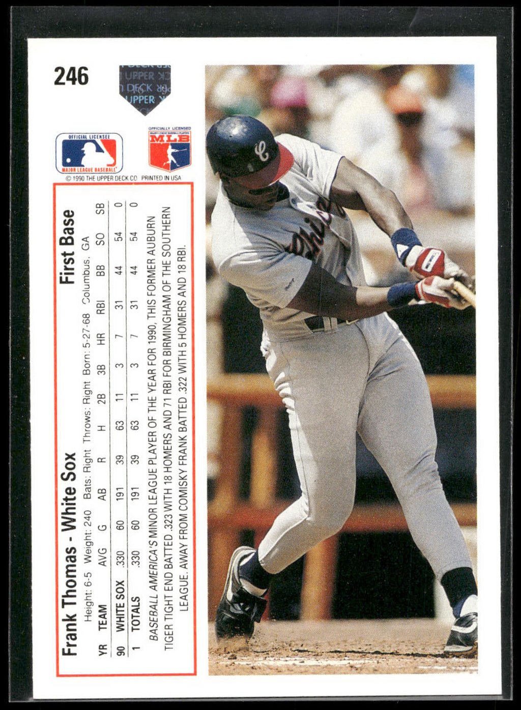 1991 Upper Deck #246 Frank Thomas
