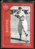2021 Panini Diamond Kings #4 Joe Cronin Framed Red
