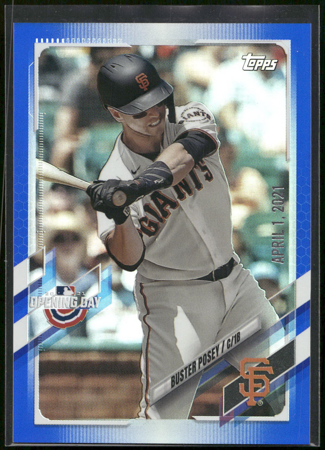 2021 Topps Opening Day #30 Buster Posey Opening Day Edition