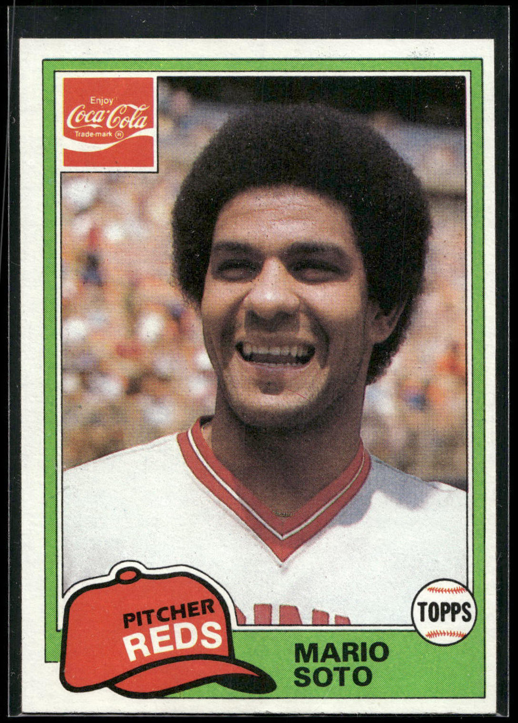 1981 Topps Coca-Cola Cincinnati Reds #11 Mario Soto