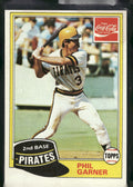 1981 Topps Coca-Cola Pittsburgh Pirates #5 Phil Garner