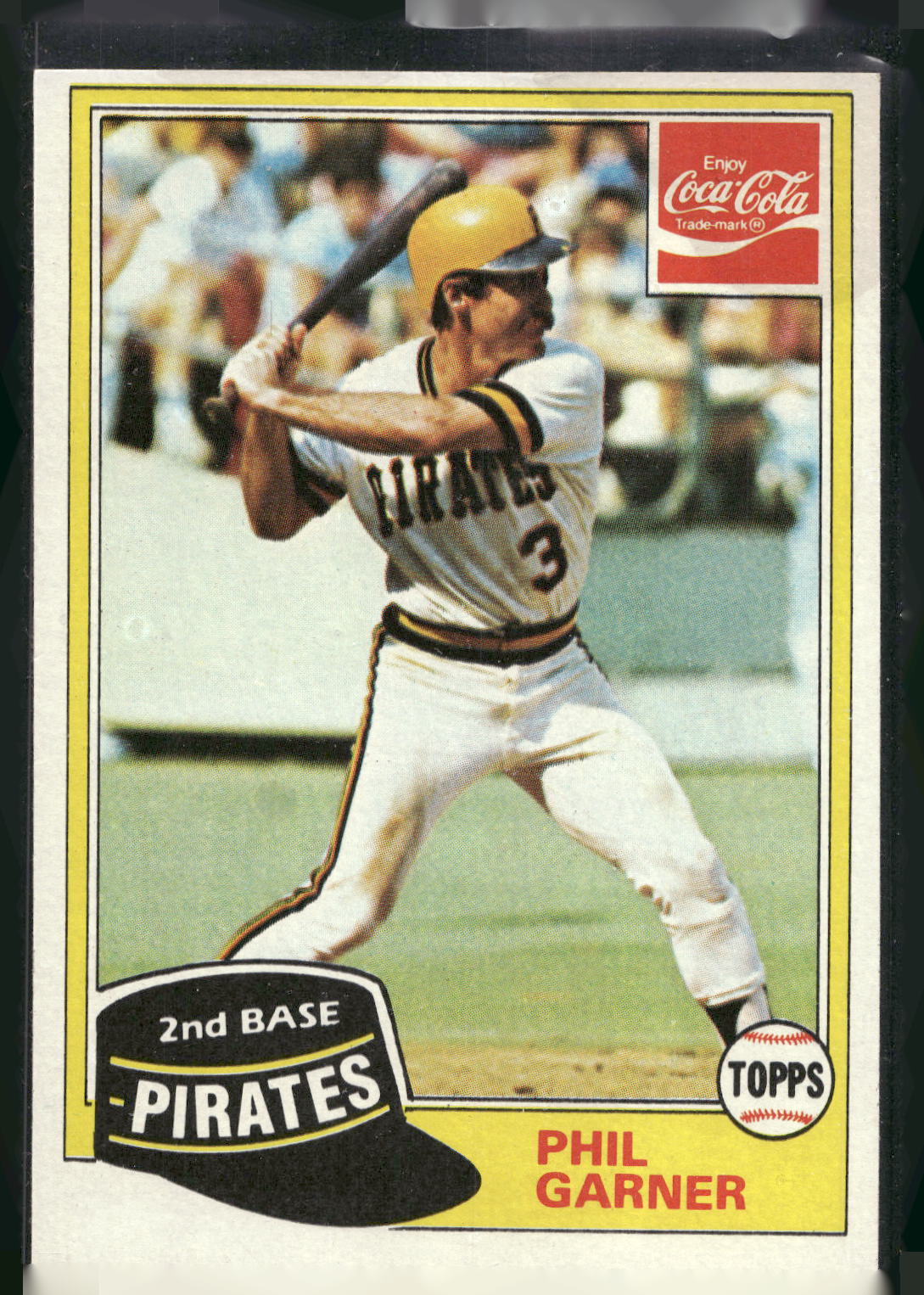 1981 Topps Coca-Cola Pittsburgh Pirates #5 Phil Garner
